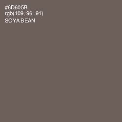 #6D605B - Soya Bean Color Image